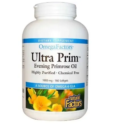 Примули вечірньої олія OmegaFactors Ultra Prim Evening Primrose Oil, 180 капсул