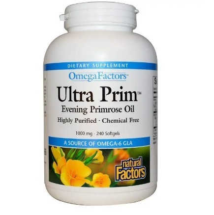Примулы вечерней масло OmegaFactors Ultra Prim Evening Primrose Oil, 240 капсул