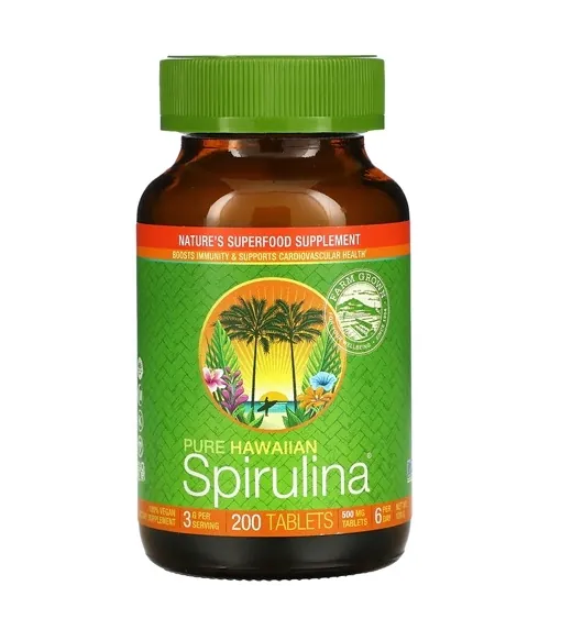 Спіруліна Nutrex Hawaii Spirulina, гавайська, 3 г, 200 таблеток