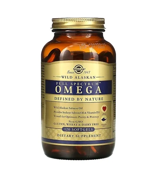 Омега повного спектра Solgar Full Spectrum Omega Salmon Oil м'які капсули №120