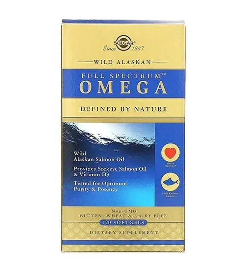 Омега повного спектра Solgar Full Spectrum Omega Salmon Oil м'які капсули №120