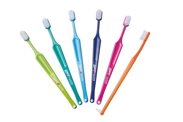 Зубная щетка Paro Swiss toothbrush exS39 Ультрамягкая, с монопучковой насадкой