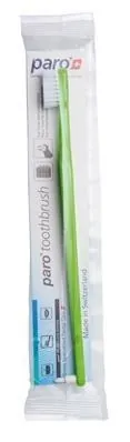 Зубна щітка Paro Swiss toothbrush M39 середньої жорсткості, з монопучковою насадкою, поліетиленова упаковка