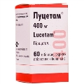 Луцетам таблетки, п/плен. обол. по 400 мг №60 (15х4)