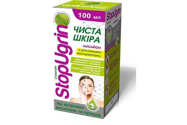 Стопугрін лосьйон з рослинними екстрактами по 100 мл у флак.