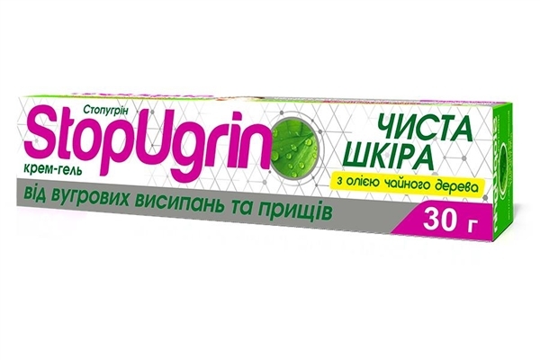 Стопугрін крем-гель з олією чайного дерева по 30 г у тубах