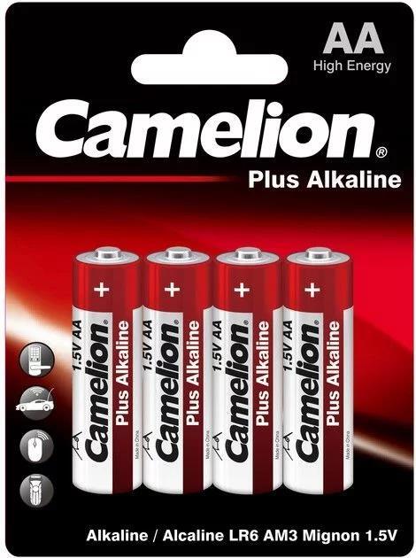 Батарейка Camelion LR6-BP4 Plus Alkaline, 4 штуки