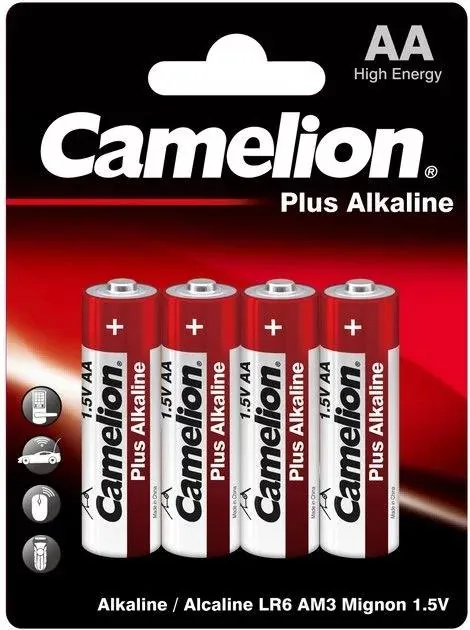 Батарейка Camelion LR6-BP4 Plus Alkaline, 4 штуки