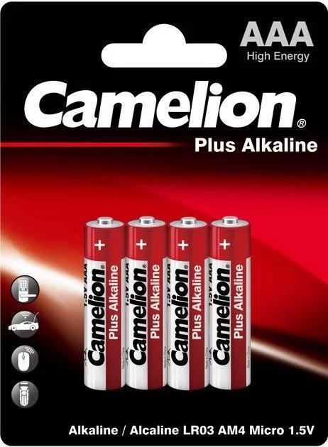 Батарейка Camelion LR03-BP4 Plus Alkaline, 4 штуки