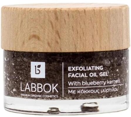 Гель для лица Labbok Exfoliating Facial Gel with Blueberry Kernels масляный отшелушивающий с гранулами черники, 50 мл