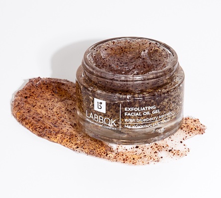 Гель для лица Labbok Exfoliating Facial Gel with Blueberry Kernels масляный отшелушивающий с гранулами черники, 50 мл