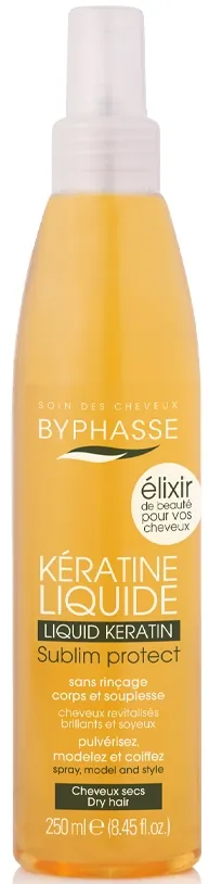 Засіб Byphasse Sublim Protect Liquid Keratine для сухого та пошкодженого волосся захисний, 250 мл