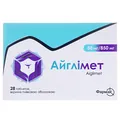 Айглімет таблетки, в/плів. обол. по 50 мг/850 мг №28 (7х4)