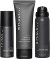 Подарунковий набір Rituals Homme Trial Set (Гель для душу 50 мл + Спрей-антиперспірант 50 мл + Скраб для обличчя 70 мл)