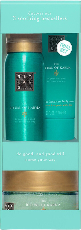 Подарочный набор Rituals Ritual Of Karma Trial Set (Гель-пена 50 мл + Скраб 125 мл + Крем 70 мл)