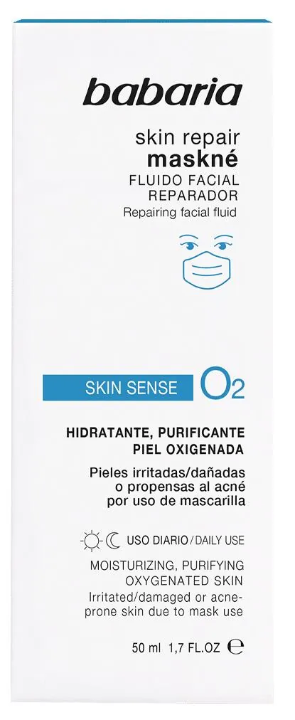 Флюїд для обличчя Babaria Skin Sensitive O2 кисневий відновлюючий, 50 мл