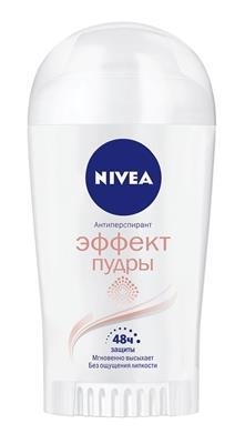 Дезодорант-антиперспирант стик Nivea Эффект Пудры 48h (82289), 40 мл