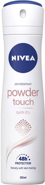 Дезодорант-антиперспірант спрей Nivea Powder Touch Ефект Пудри 72h (82286), 150 мл
