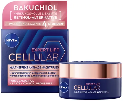 Крем для обличчя Nivea Cellular Expert Lift нічний для підвищення еластичності шкіри, 50 мл