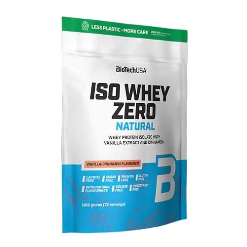 Протеїн сироватковий ізолят Biotech Iso Whey Zero Natural ваніль-кориця, 1,816 кг