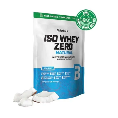 Протеїн сироватковий ізолят Biotech Iso Whey Zero Natural кокос, 500 г