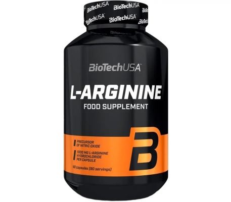 Аминокислота Biotech L-Arginine Mega Caps, 90 капсул