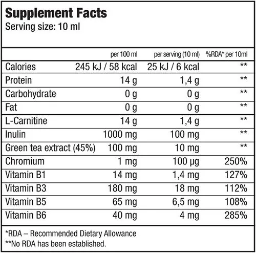 Жироспалювач Biotech L-Carnitine 70 000 + Chrome orange, 500 мл