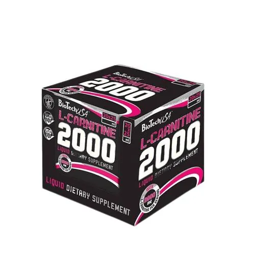 Жироспалювач Biotech L-Carnitine Ampule 2000 green tea, 20 штук по 25 мл