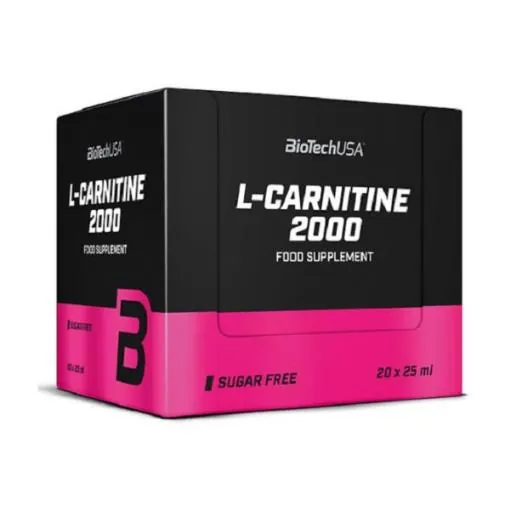 Жироспалювач Biotech L-Carnitine Ampule 2000 lemon, 20 штук по 25 мл