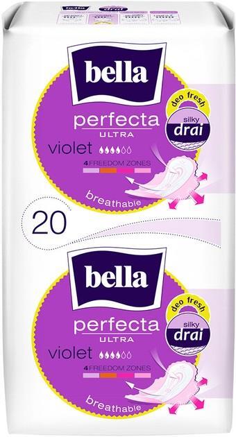 Прокладки гигиенические Bella Perfecta Ultra Violet Silky Drai Deo Fresh, 20 шт