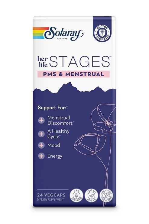 Комплекс для поддержания женского здоровья во время менструации Solaray Womens Health Menstruation, 24 капсул