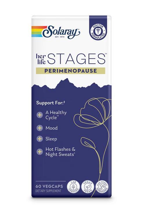 Комплекс для поддержки женского здоровья перед менопаузой Solaray Womens Health Perimenopause, 60 капсул