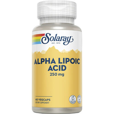 Альфа-липоевая кислота Solaray Alpha Lipoic Acid 250 мг, 60 капсул