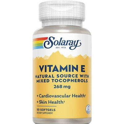 Витамин Е Solaray Vitamin E d-Alpha Tocopherol, 50 капсул