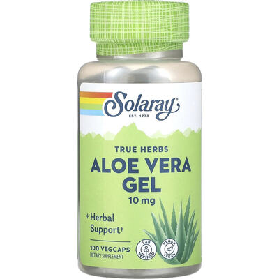 Алое вера гель Solaray Aloe Vera Gel, 100 капсул