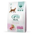 Корм сухой для взрослых кошек Optimeal с чувствительным пищеварением с ягненком, 4 кг