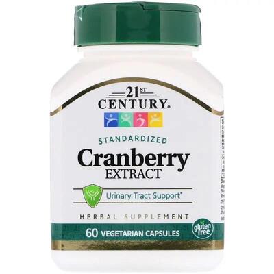 Клюква экстракт 21st Century Cranberry Extract 400 мг, 60 капсул