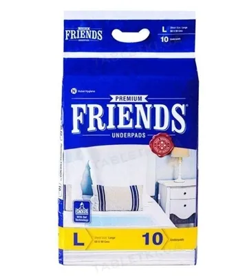 Пелюшки FRIENDS Premium одноразові гігієнічні 60 х 90 см, 10 шт