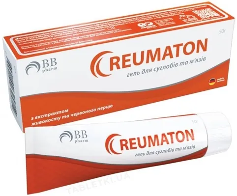 Ревмотон BB Pharm гель розігріваючий по 50 г у тубах