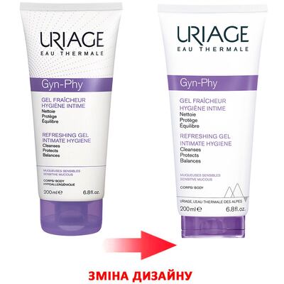 Гель для интимной гигиены Uriage Gyn-phy освежающий, 200 мл