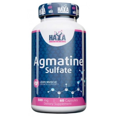 Агматин Haya Labs Agmatine Sulfate 500 мг, 60 капсул