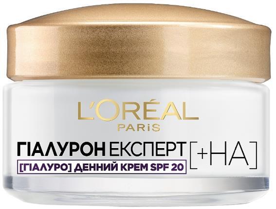 Крем для лица L'Oreal Paris Гиалурон Эксперт SPF20 дневной восстанавливающий увлажняющий уход, 50 мл