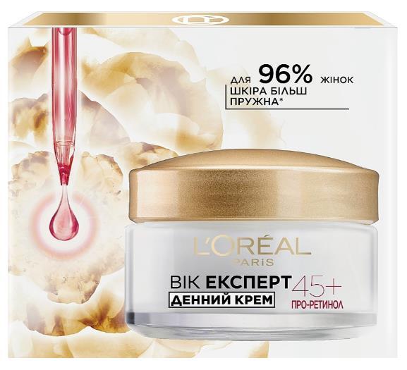 Крем для лица L'Oreal Paris Возраст Эксперт 45+ дневной антивозрастной лифтинг-уход против морщин, 50 мл
