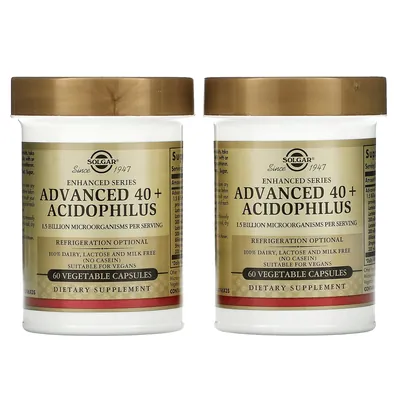 Ацидофілус 40+ Solgar Advanced 40+ Acidophilus вег. капсули №120