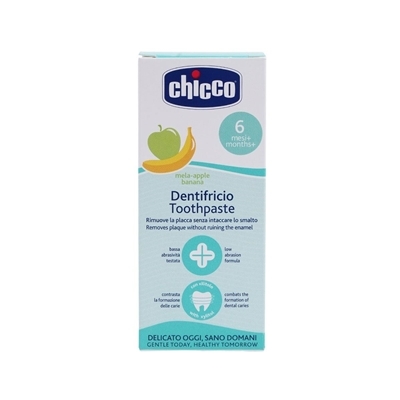 Зубна паста Chicco Яблуко-Банан, від 6 місяців, 50 мл