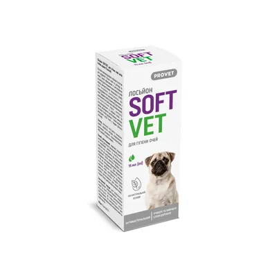 Лосьйон ProVET SoftVet для гігієни очей котів і собак, 15 мл