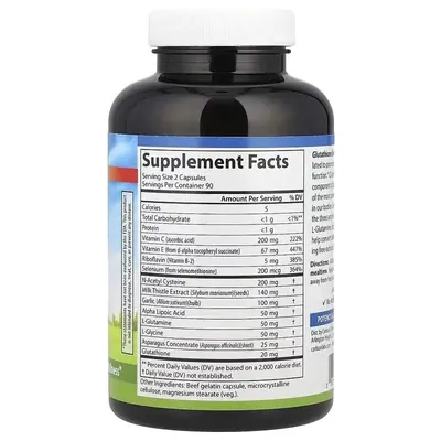Глутатіоновий бустер Carlson Labs Glutathione Booster, 180 капсул