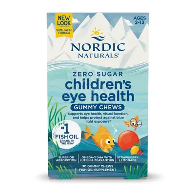 Вітаміни для очей Nordic Naturals Eye Health для дітей від 2 до 12 років, полуничний лимонад, 30 жувальних цукерок
