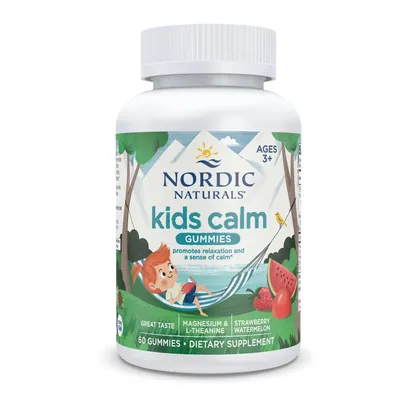 Вітаміни для спокою Nordic Naturals Kids Calm для дітей смак полуниці та кавуна, 60 жувальних цукерок