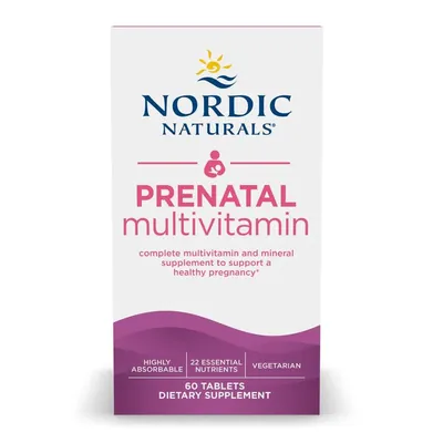 Мультивітаміни для вагітних Nordic Naturals Prenatal Multivitamin, 60 таблеток